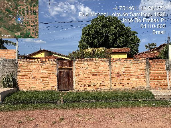 Casa em José de Freitas, Centro, Rua Manoel Leite De Santiago, N. 1024,, PI. Área: 77.14m2