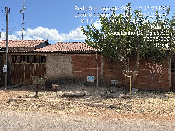 Casa em Cocalzinho de Goiás, Lot Girassol, Rua 01c, N. Sn, Qd 81, Lt 05, GO. Área: 69.6m2