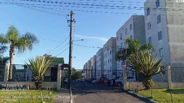 Apartamento em Porto Alegre, Restinga, Rua Capitao Pedroso, N. 560, Apto 104, Bl 08, RS. Área: 38.72m2