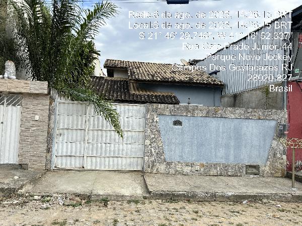 Casa em Campos dos Goytacazes, Novo Joquei, Rua Caio Prado Junior, N. 42, Qd H Lt 36-A, RJ. Área: 54.14m2