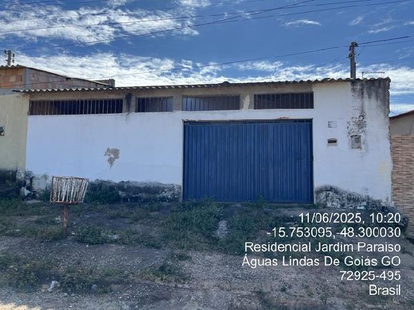 Casa em Águas Lindas de Goiás, Residencial Jardim Paraiso, Quadra 24 Lote 22 Rua Palmeiras, N. Sn,, GO. Área: 100.43m2