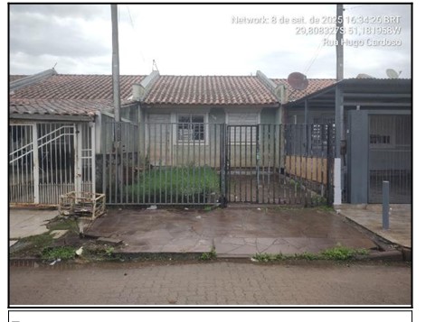 Casa em Sapucaia do Sul, Fortuna, Rua Hugo Cardoso, N. 381, Unidade 2, RS. Área: 40m2