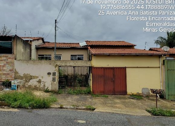 Casa em Esmeraldas, Floresta Encantada, Avenida Ana Batista Paniza, N. 73, Cs 01, MG. Área: 48.03m2