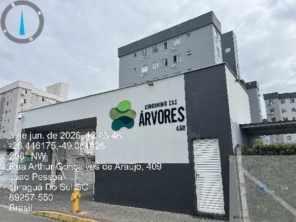 Apartamento em Jaraguá do Sul, Joao Pessoa, Rua  Arthur Goncalves De Araujo, N. 664, Apto 505, Vaga De Estacionamento N 505, SC. Área: 39.86m2
