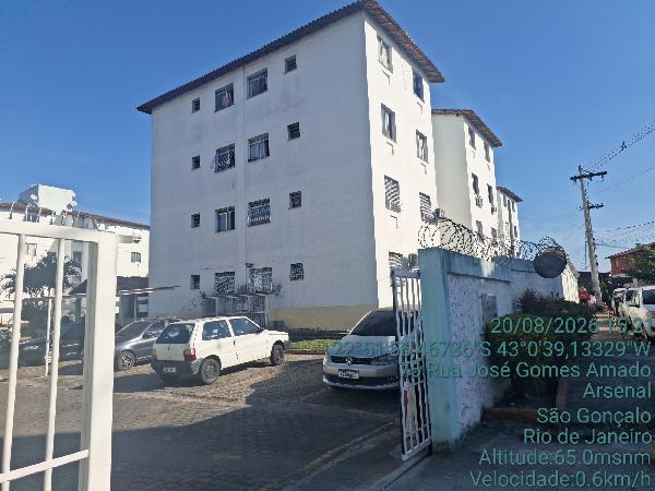 Apartamento em São Gonçalo, Arsenal, Rua Jose Gomes Amado, N. 75, Apto 401, Bl 06, RJ. Área: 41.29m2 Apartamento em São Gonçalo, Arsenal, Rua Jose Gomes Amado, N. 75, Apto 401, Bl 06, RJ. Área: 41.29m2