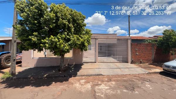 Casa em Jaguapitã, Res Jaguapita V, Rua Carlos Herhadt, N. 261, Lt 3 Qd 8, PR. Área: 35.88m2