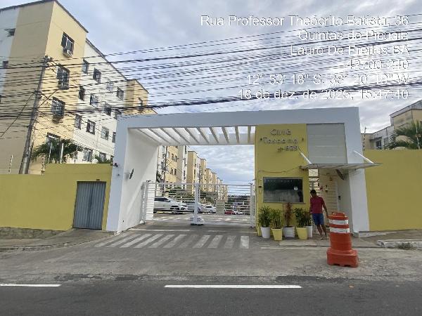 Apartamento em Lauro de Freitas, Caji, Avenida Professor Theocrito Batista, N. 929, Apto 202, Bl 14  Vg 223, BA. Área: 42.9m2
