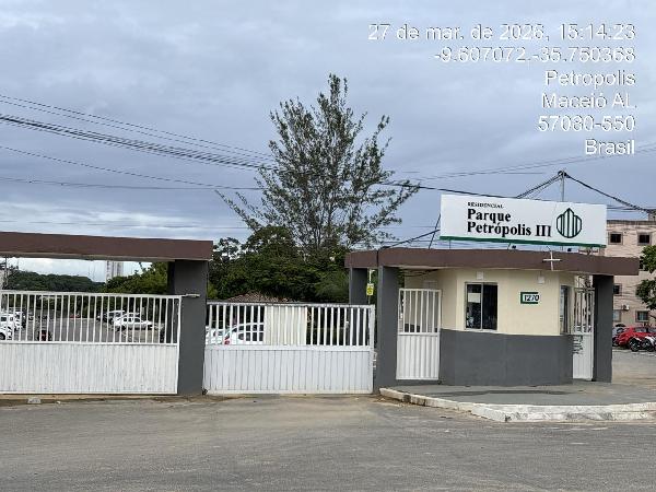 Apartamento em Maceió, Petr¾polis, Rua Da Vitoria, N. 1270, Apto 03, Bl 02, AL. Área: 42.44m2