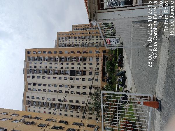 Apartamento em Belford Roxo, Areia Branca, Rua Carolina Ferreira, N. 192, Apto 506, Bl 04, Lt C, RJ. Área: 46.36m2