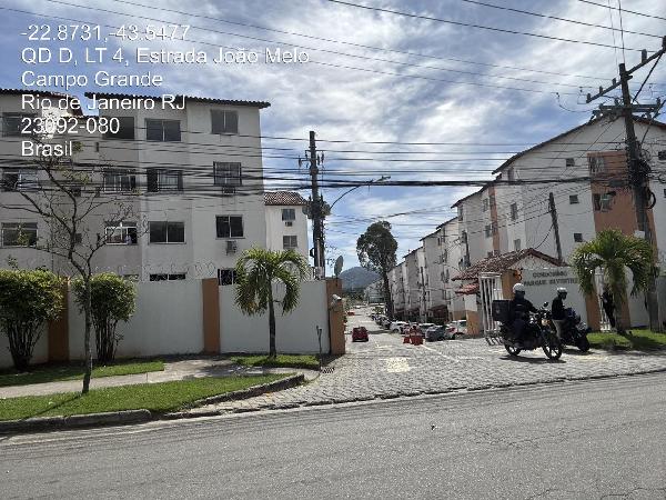 Apartamento em Rio de Janeiro, Campo Grande, Estrada Joao Melo, N. 485, Apto 401, Bl 25, RJ. Área: 47.2m2
