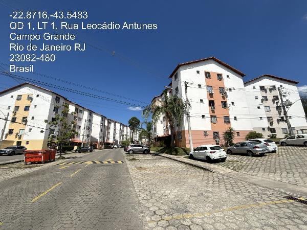 Apartamento em Rio de Janeiro, Campo Grande, Estrada Joao Melo, N. 485, Apto 504, Bl 19, RJ. Área: 47.2m2