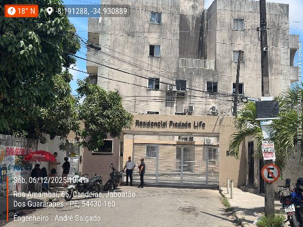 Apartamento em Jaboatão dos Guararapes, Candeias, R Amambai, N. 246, Apto 402, Bl 08, PE. Área: 65.16m2