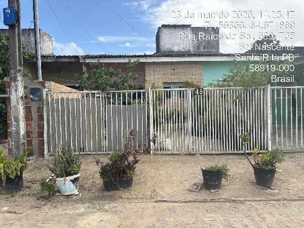 Casa em Santa Rita, Tibiri, Rua Sebastiao Mendes, N. 45a, Lt 12a  Qd 06b  Vaga Descoberta, PB. Área: 42m2