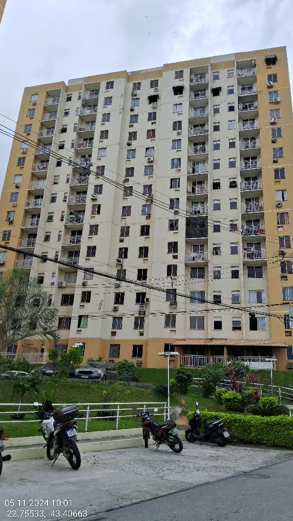 Apartamento em Belford Roxo, Areia Branca, Rua Carolina Ferreira, N. 192, Apto 1306, Bl 03, Lt C, RJ. Área: 46.36m2
