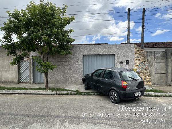 Casa em Satuba, Recanto Das Lagoas, Rua F, N. Sn, Cs 249 Av Em Projeto, AL. Área: 54.93m2