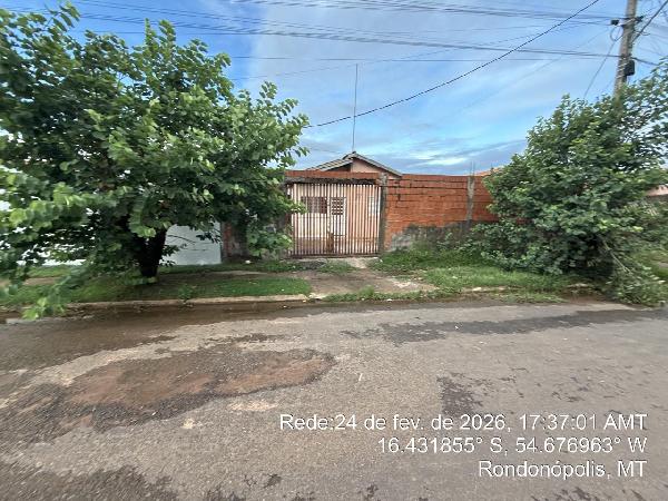 Casa em Rondonópolis, Jd Res Mat Neves 2ªp, Avenida Marina, N. 0, Qd.03 Lt.11, MT. Área: 44.48m2