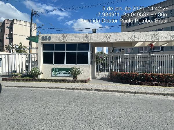 Apartamento em São Lourenço da Mata, Pixete, Avenida Doutor Paulo Petribu, N. 550, Apto 01, Bl 02, PE. Área: 45.35m2