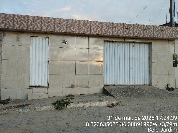 Casa em Belo Jardim, Euno Andrade Da Silva, Rua Beatriz Gouveia Arruda, N. 19, Lt 15, Qd 56, PE. Área: 50m2
