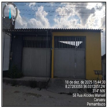 Casa em Caruaru, Nina Liberato, Rua Projetada 17, N. 55, Qd Y Lt 16, PE. Área: 50m2