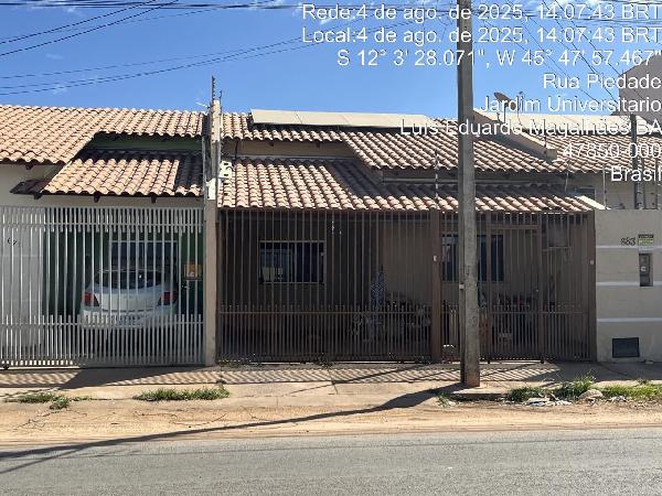 Casa em Luís Eduardo Magalhães, Lot Luar Do Cerrado, Rua Piedade, N. 02, Lt 23 Qd 09, BA. Área: 62.17m2