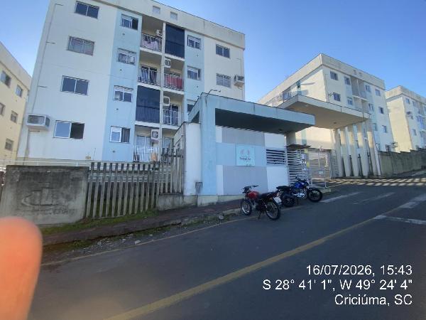 Apartamento em Criciúma, Santo Antonio, Rua Benevuto Jose Scotti, N. 196, Apto 301, Bl 3, SC. Área: 64.16m2
