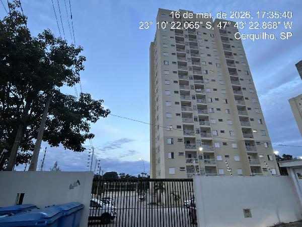 Apartamento em Cerquilho, Residencial Ouro Verde, Rua Topazio, N. 441, Apto 44, 4 Andar Vg 287, SP. Área: 49.49m2