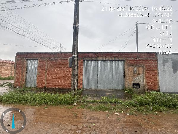 Casa em Piripiri, Sao Joao, Rua Dr Joao Bandeira Monte, N. Sn, Lote 1 Quadra J, PI. Área: 61.44m2
