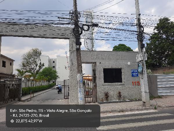 Apartamento em São Gonçalo, Vista Alegre, Estrada De Sao Pedro, N. 900, Apto 205, Bl 11, RJ. Área: 44.72m2