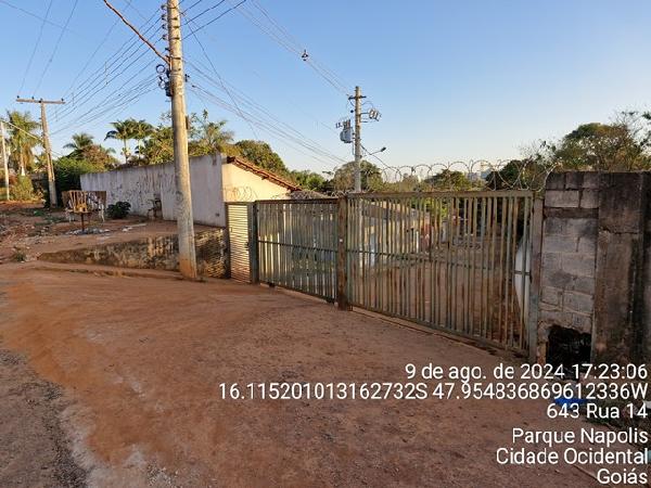 Casa em Cidade Ocidental, Parque Napolis A, Quadra 1, N. Sn, Lt 05 Cs 21 Qd 01 Rua 15 Vg 21, GO. Área: 64.34m2