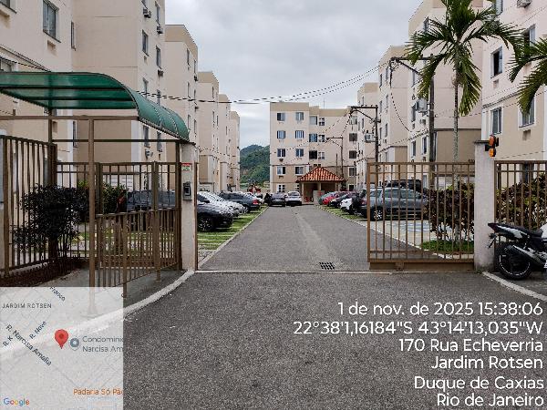 Apartamento em Duque de Caxias, Jardim Rotsen, Rua Echeverria, N. 169, Apto 102, Bl 3 Lt 8b Qd 09, RJ. Área: 45.76m2