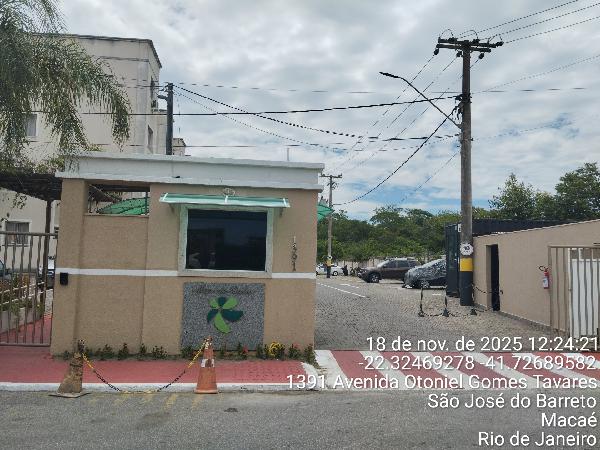 Apartamento em Macaé, Sao Jose Do Barreto, Avenida Otoniel Gomes Tavares, N. 1391, Apto 101, Bl 02 Vg 50, RJ. Área: 45.54m2