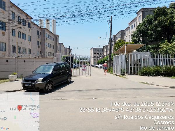 Apartamento em Rio de Janeiro, Cosmos, Rua Dos Caquizeiros, N. 48, Apto 405, Bl 05, Lt 25, Qd C, Pal 13020, RJ. Área: 44m2