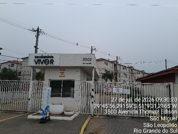 Apartamento em São Leopoldo, Sao Miguel, Avenida Tomaz Edison, N. 3500, Apto 201, Bl 22, RS. Área: 42.64m2
