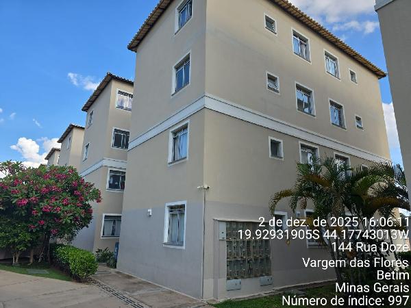Apartamento em Betim, Vargem Das Flores, Avenida Marcos Ribeiro De Mendonca, N. 250, Apto 103, Bl 10 Pav 01 Vg 170, MG. Área: 43.62m2