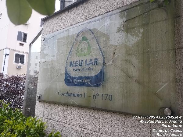 Apartamento em Duque de Caxias, Barro Branco, Rua Echeverria, N. 170, Apto 304, Bl 08 Lt 09 Qd 07, RJ. Área: 45.76m2