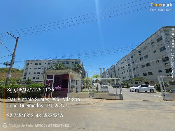 Apartamento em Queimados, Vila Sao Joao, Estrada CabuÇU Quiemados, N. 995, Apto 503, Bl 02, RJ. Área: 46.47m2