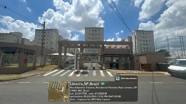 Apartamento em Limeira, Residencial Rubi, Rua Sebastiao Teixeira, N. 110, Apto 31, Bl 03, SP. Área: 47.23m2