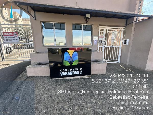 Apartamento em Limeira, Residencial Rubi, Rua Sebastiao Teixeira, N. 110, Apto 23, Bl 07, SP. Área: 47.23m2