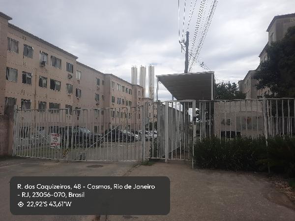 Apartamento em Rio de Janeiro, Cosmos, Rua Dos Caquizeiros, N. 48, Apto 202, Bl 02, Lt 25, Qd C, Pal 13020, RJ. Área: 43.39m2