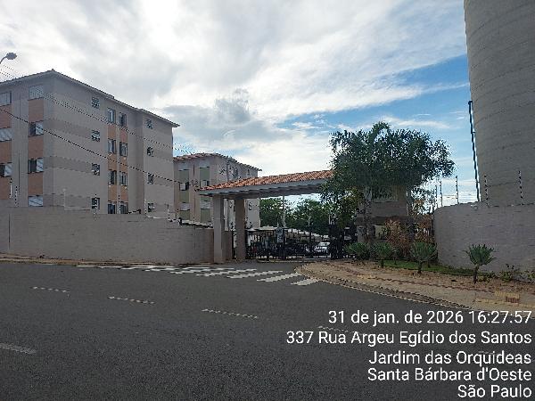 Apartamento em Santa Bárbara d'Oeste, Planalto Do Sol Ii, Rua Argeu Egydio Dos Santos, N. 337, Apto 32, Bl 07, SP. Área: 48.79m2