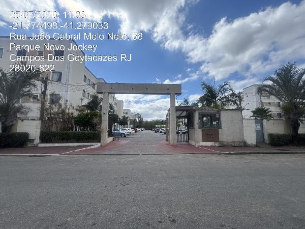 Apartamento em Campos dos Goytacazes, Parque Novo Jockey, Rua Joao Cabral De Melo Neto, N. 81, Apto 203, Bl 12, RJ. Área: 45.33m2