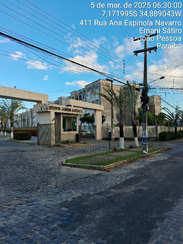 Apartamento em João Pessoa, Ernani Satiro, Rua Ana Espinola Navarro, N. 400, Apto 208, 1º Andar Do Bloco A18 Do Subcond. A, PB. Área: 46.54m2