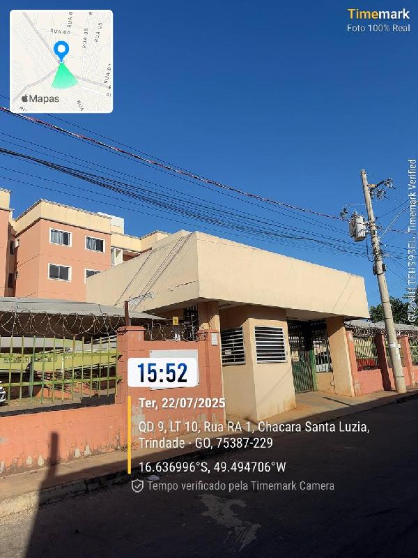 Apartamento em Trindade, Chacaras Santa Luzia, Rua Ra-01, N. Sn, Apto 403, Torre 03, Lt 10, Qd 9-A,Garagem 43, GO. Área: 50.8m2