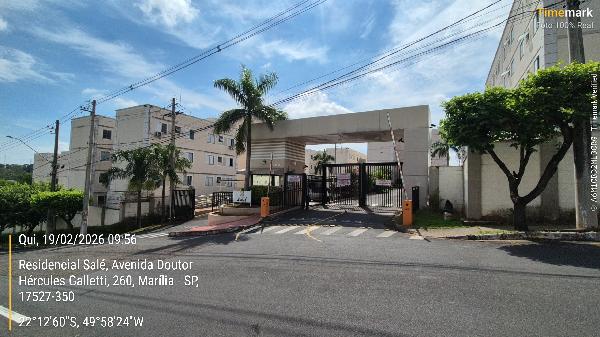 Apartamento em Marília, Jardim California, Avenida Doutor Hercules Galletti, N. 260-A, Apto 203, Bl 09, 2º Pav, Vg Nº 329, SP. Área: 41.85m2
