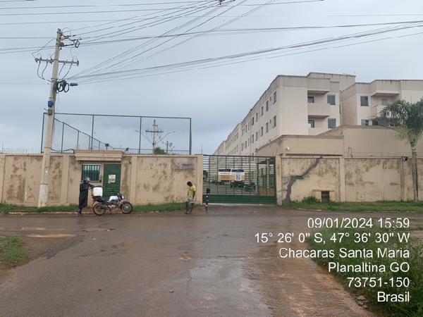 Apartamento em Planaltina, Chacaras Santa Maria, Loteamento Chacaras Santa Maria, N. Sn, Apto 404, Bl J, Ch 98-A, GO. Área: 45.95m2