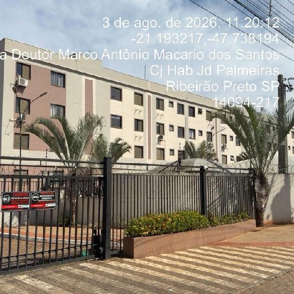 Apartamento em Ribeirão Preto, Residencial Parque Dos Servidores, Avenida Doutor Marcos Antonio Macario Do, N. 780, Apto 02, Bl D Torre 01, SP. Área: 42.58m2