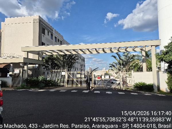 Apartamento em Araraquara, Jardim Residencial Paraiso, Rua Bento Ramalho Machado, N. 622, Apto 03, Bl B Torre 01, SP. Área: 43.06m2