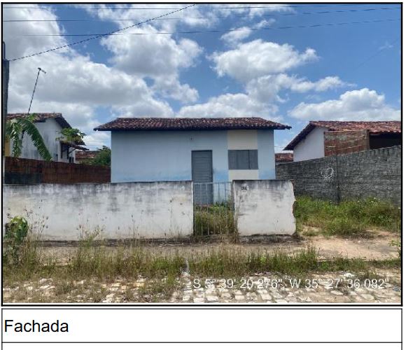 Casa em Ceará-Mirim, Planalto, Rua Murilo Lossio, N. 165, Qd Qq   Lot 22, RN. Área: 46.94m2