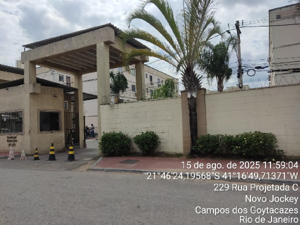 Apartamento em Campos dos Goytacazes, Parque Novo Jockey, Rua Joao Cabral De Melo Neto, N. 03, Apto 301, Bl 2a Vg 16, RJ. Área: 41.85m2