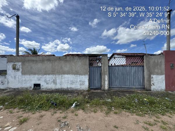 Casa em Ceará-Mirim, Lagoa Do Cosme, Rua VerÃO, N. 71, Lt 7, Qd B, RN. Área: 47.09m2